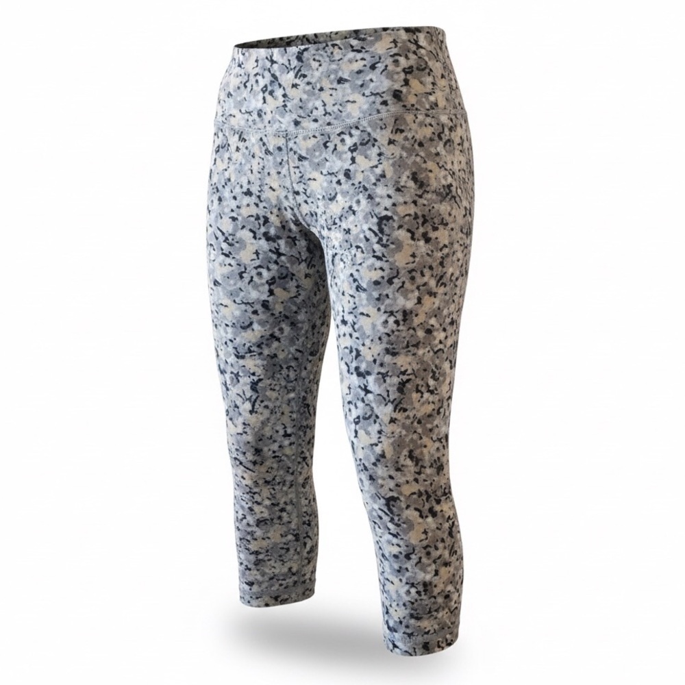 Lululemon Wunder Under Capri Leggings | Size 8 | Gray Camo